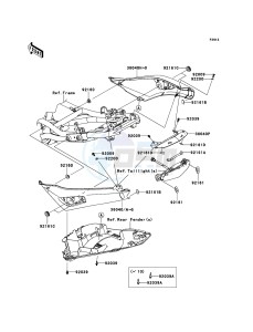 ER-6f ABS EX650DBF GB XX (EU ME A(FRICA) drawing Seat Cover