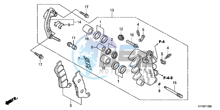 FRONT BRAKE CALIPER