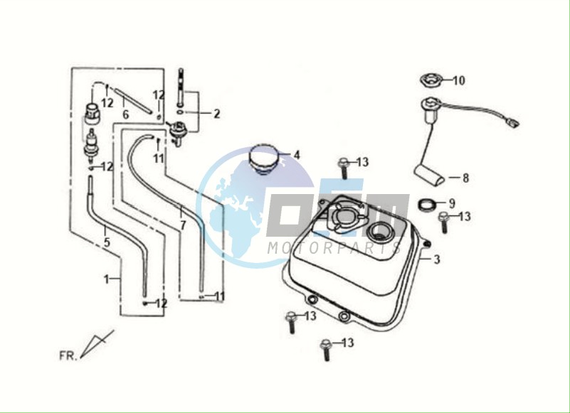 FUEL TANK - FUEL CUT