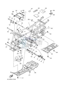 YFM450FWA YFM450DF GRIZZLY 450 IRS (1CUR) drawing FRAME