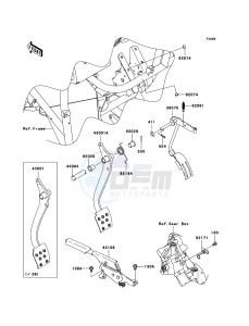 MULE_610_4X4 KAF400A7F EU drawing Brake Pedal