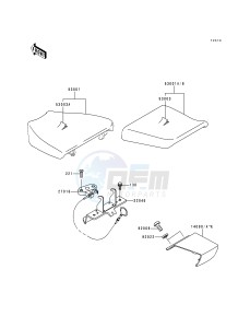 ZX 750 P [NINJA ZX-7R] (P1-P4) [NINJA ZX-7R] drawing SEAT