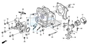 SH125 drawing CYLINDER HEAD