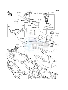 KFX700 KSV700A8F EU drawing Fuel Tank