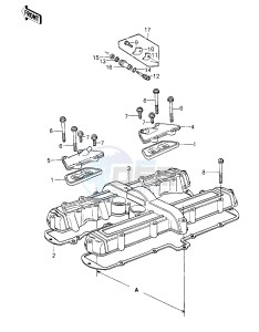 KZ 650 E [LTD] (E1) [LTD] drawing CYLINDER HEAD COVER