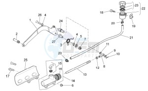 V7 II Stornello ABS 750 (APAC) drawing Rear master cylinder