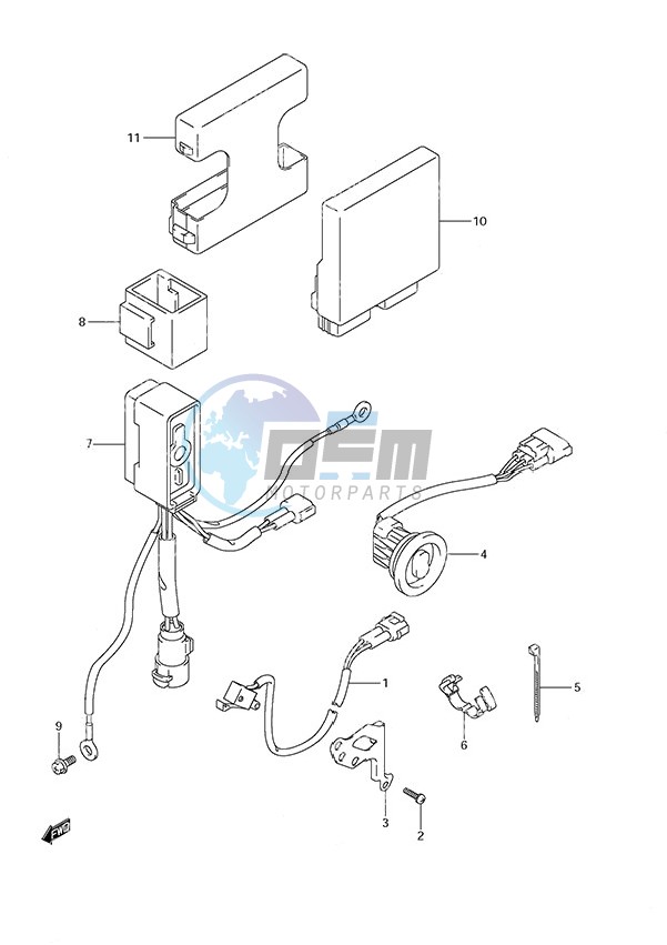 PTT Switch/Engine Control Unit