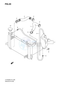 LT-Z400 (E19) drawing RADIATOR HOSE