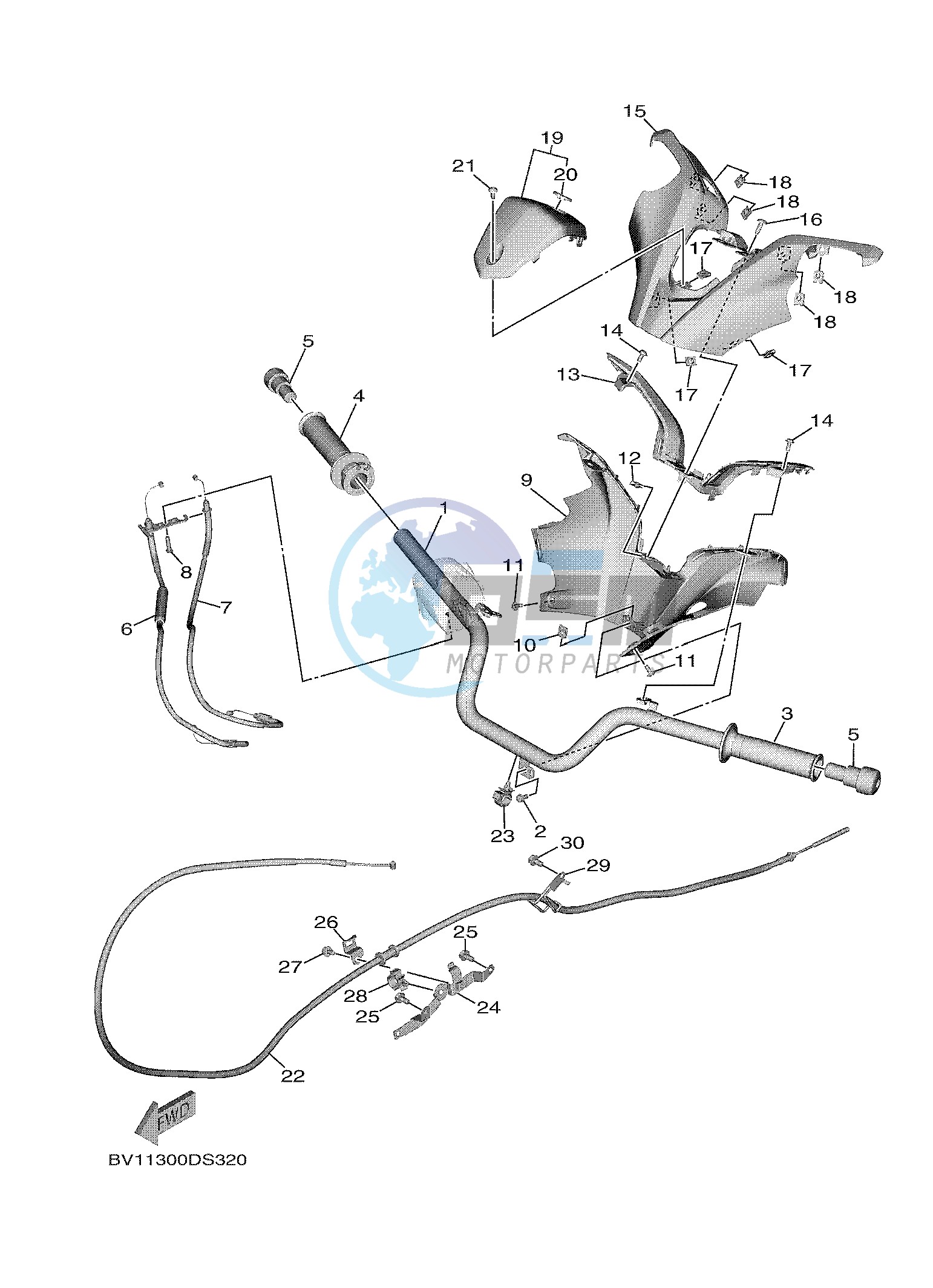 STEERING HANDLE & CABLE