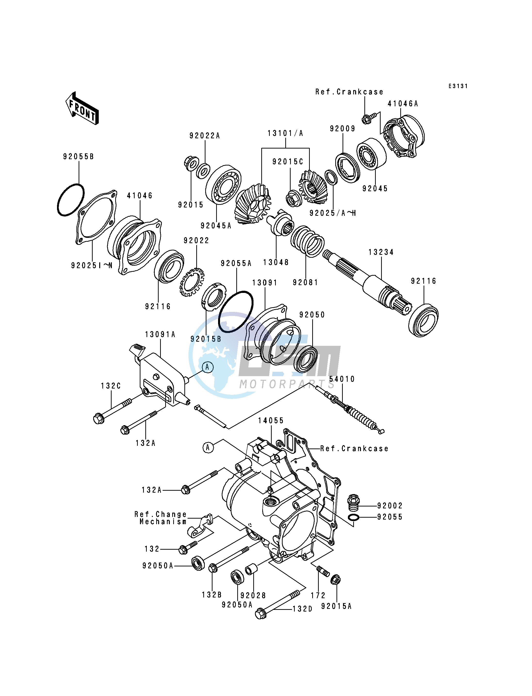 FRONT BEVEL GEAR