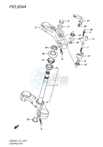 GSR750Z ABS EU drawing STEERING STEM