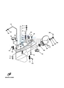 F100BETL drawing PROPELLER-HOUSING-AND-TRANSMISSION-2