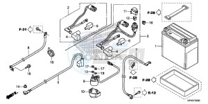 TRX420FMD TRX420 Europe Direct - (ED) drawing BATTERY