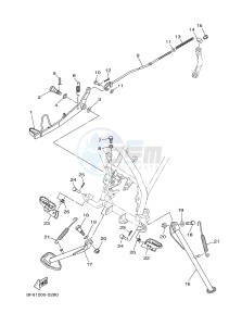 AG125 (BF81) drawing STAND & FOOTREST