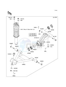 KAF 620 S [MULE 4010 TRANS4X4 HARDWOODS GREEN HD] (S9F-SAF) S9F drawing FRONT SUSPENSION