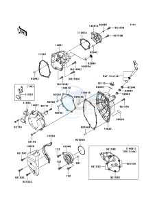 NINJA ZX-10R ZX1000D6F FR GB XX (EU ME A(FRICA) drawing Engine Cover(s)