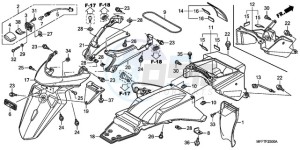 XL700V9 UK - (E / MKH SPC) drawing REAR FENDER