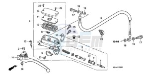 CBF1000A F / CMF drawing CLUTCH MASTER CYLINDER