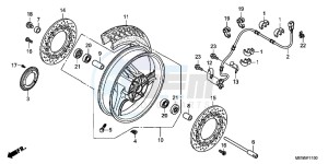 NT700VB drawing FRONT WHEEL