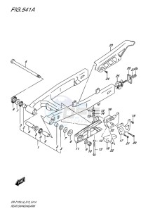 DR-Z125L EU drawing REAR SWINGINGARM