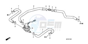 CB1300SA9 UK - (E / ABS BCT MKH MME TWO) drawing AIR INJECTION CONTROL VALVE