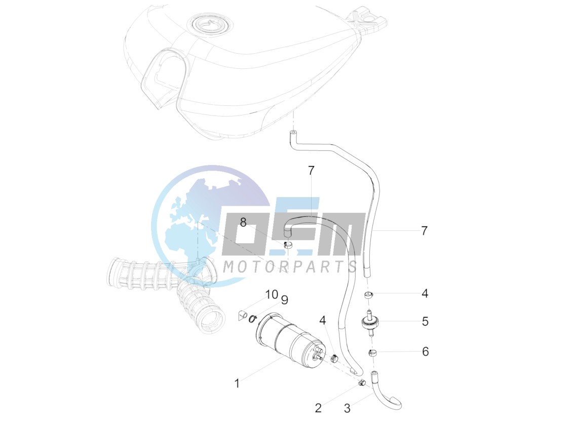 Fuel vapour recover system