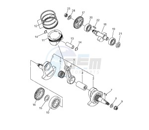 XT Z TENERE 660 drawing CRANKSHAFT AND PISTON