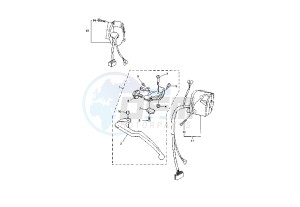 YZF R1 1000 drawing HANDLE SWITCH- LEVER