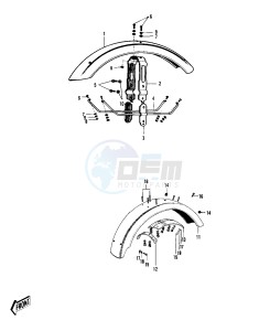 F4 [SIDEWINDER] 250 [SIDEWINDER] drawing FENDERS