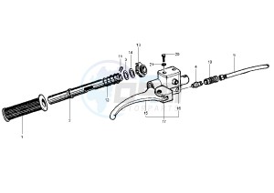 PX 125-150-200 drawing Front master cilinder