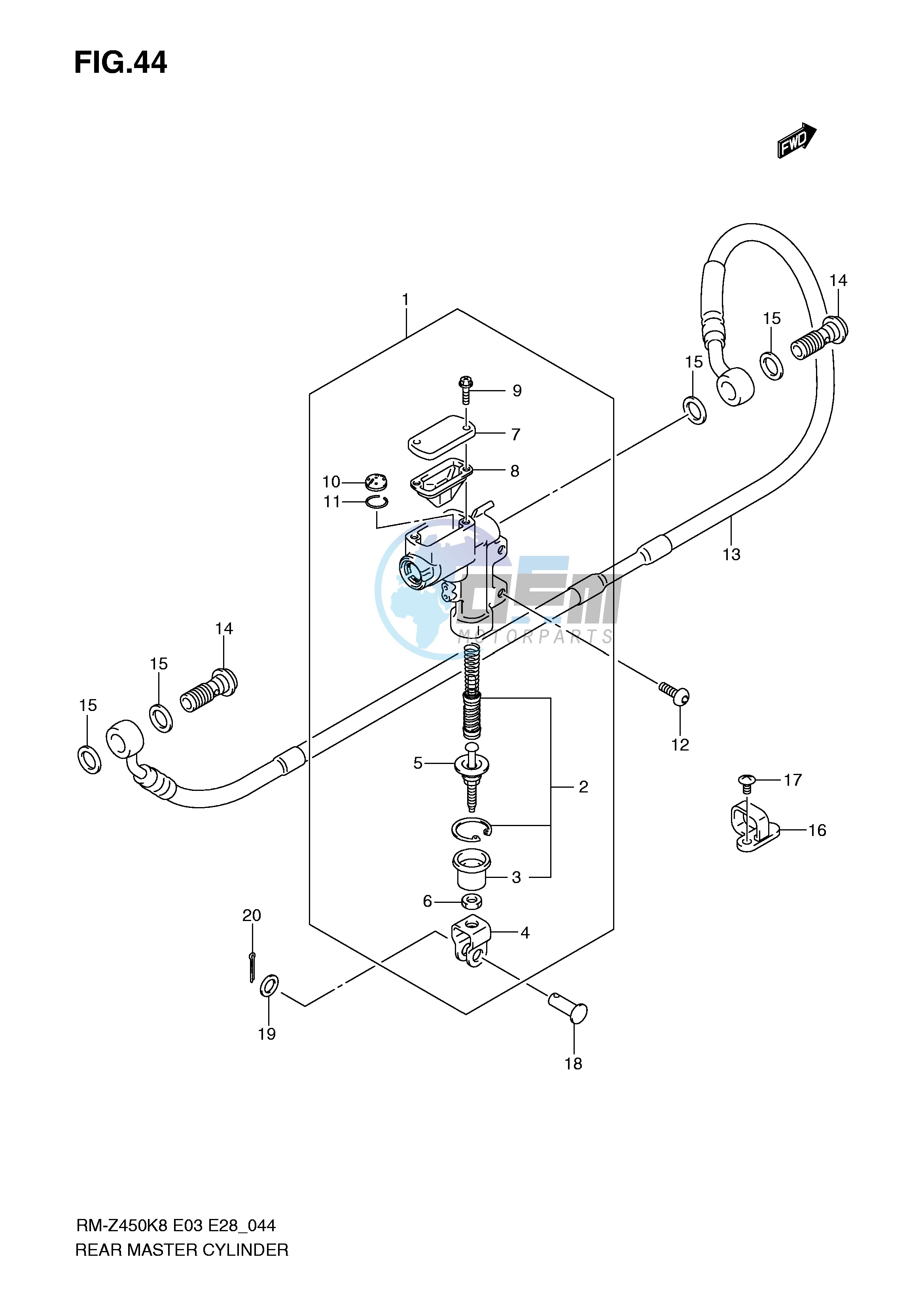 REAR MASTER CYLINDER