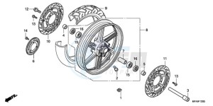 CBF10009 Ireland - (EK) drawing FRONT WHEEL