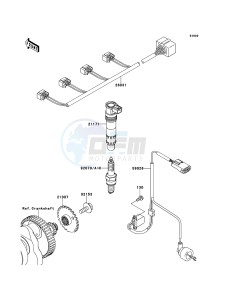 Z750R ZR750NBF FR GB XX (EU ME A(FRICA) drawing Ignition System