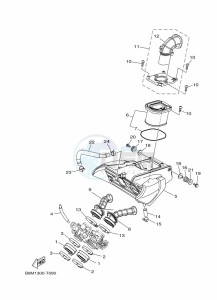 MT-07 ABS MTN690-U (B8M3) drawing INTAKE