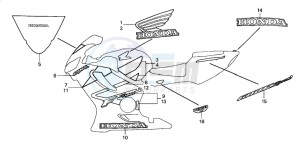 CBR600FR drawing STRIPE (7)