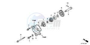 CBR125RTD CBR125RT UK - (E) drawing WATER PUMP