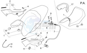 Norge 1200 IE 8V EU and 2016 USA-CN drawing Saddle-Central body