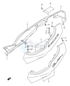 GSF1200 (E2) Bandit drawing FRAME COVER (GSF1200Y SY)