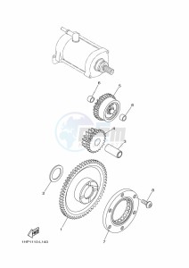 YFM700FWAD GRIZZLY 700 EPS (BDEB) drawing STARTER CLUTCH