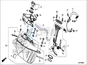 WW125EX2H WW125 E drawing FUEL TANK