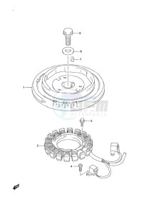 DF 25 V-Twin drawing Magneto Remote Control/Gas Assist Tilt