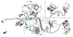 CBR600FS drawing WIRE HARNESS