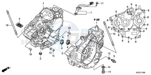 CRF250MF CRF250M UK - (E) drawing CRANKCASE