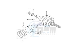 YP R X-MAX 250 drawing CRANKSHAFT - PISTON