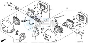 GL1800G GOLDWING 2ED drawing WINKER/MIRROR