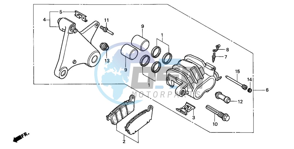 REAR BRAKE CALIPER