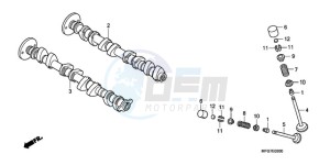 CB600FA9 Europe Direct - (ED / ABS) drawing CAMSHAFT/VALVE