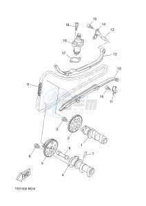 YP400R X-MAX 400 (1SD5 1SD5 1SD5 1SD5) drawing CAMSHAFT & CHAIN