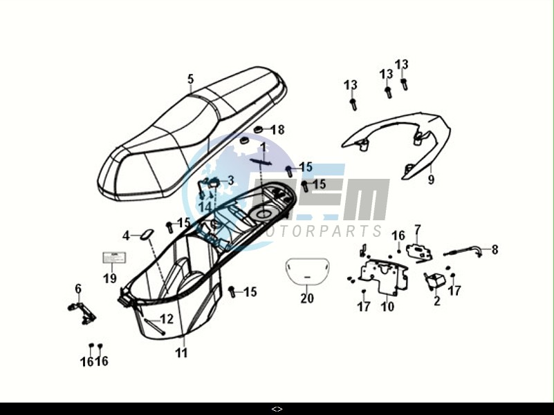 SEAT - REAR GRIP