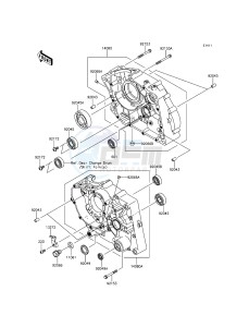 KLX150L KLX150EEF XX (EU ME A(FRICA) drawing Crankcase